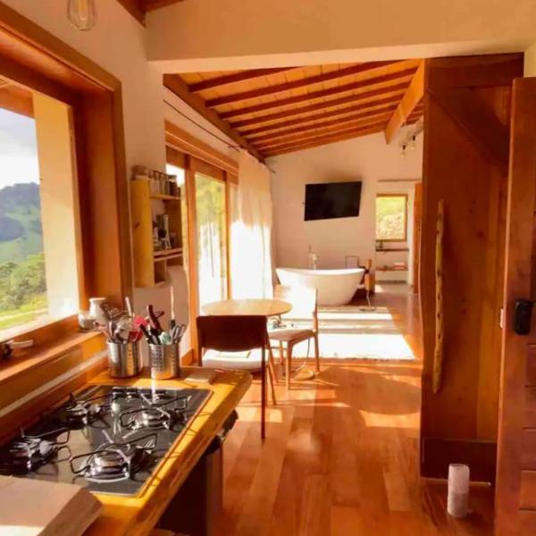 Cabana Girassol com piscina aquecida e cesta para café da manhã - Foto 5