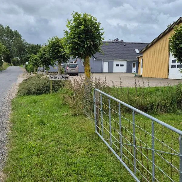 Værelse, tv-stue og spiserum uden vand, ikke køkken, på første sal , eget badeværelse i stueetagen, hotel in Kværndrup