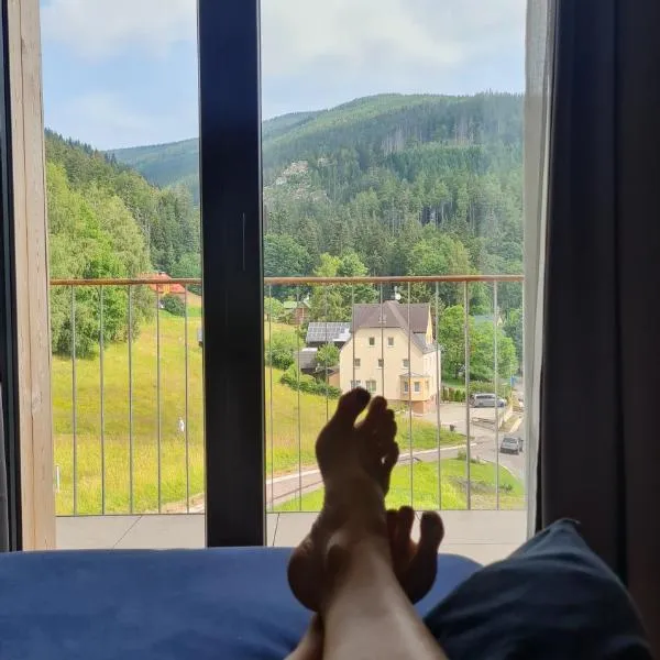 Krásný apartmán u sjezdovky v Janských Lázních, hotel v Trutnově