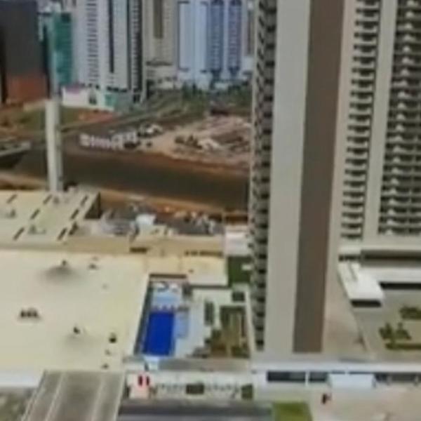 DFPLAZA Apartamento luxo no Shopping andar alto varanda com tela proteção garagem piscina academia wifi 500mb