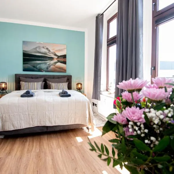 SweetHome - Zentral - Küche & Parkplatz, WiFi, Hotel in Halle an der Saale