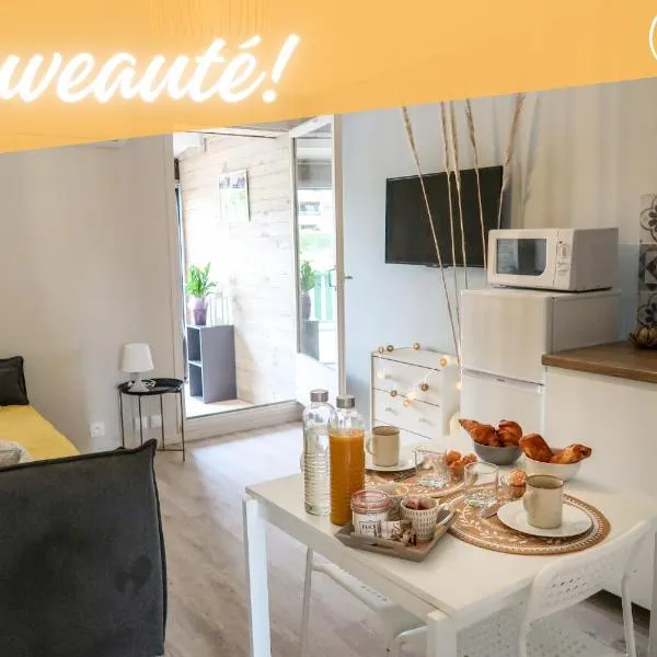 Magnifique studio Le FLAMANT DORE avec Loggia, Terrasse & Climatisation, Proche Mer, hotel v destinaci Aigues-Mortes