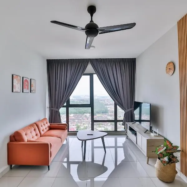 Southkey 2BR, 5-7 PAX, WIFI, Mid Valley JB,Free Parking, hotel in Johor Bahru