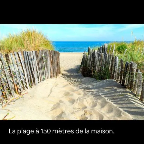 Maison les pieds dans L'eau à 150 m de la plage, hotel in Marseillan