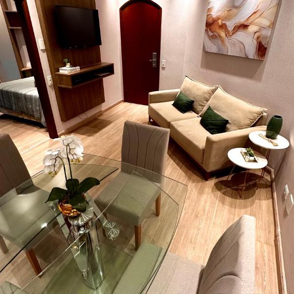 Flat Cosmopolitan Praia no Gonzaga com Varanda - Estacionamento Incluso - Foto 4