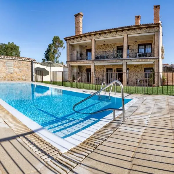 Apartamentos rurales Posada de Monfragüe con jacuzzi, hotel Malpartida de Plasenciában