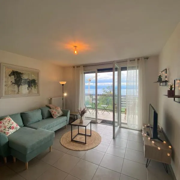 Appartement avec vue imprenable sur le Lac Leman, hotel v destinaci Évian-les-Bains