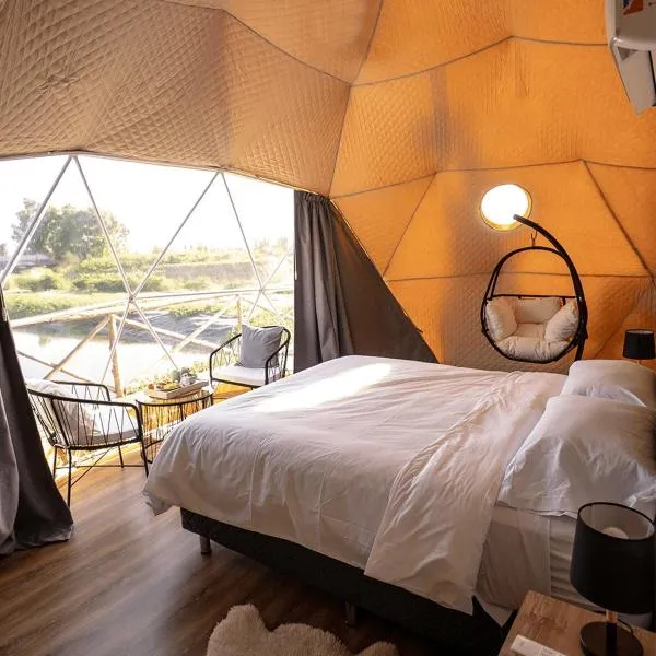 glamping en el viñedo, hotel v destinaci Monte Comán