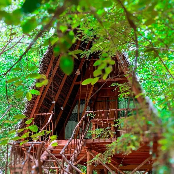 Habarana Tree House Ambasewana Resort, hotel v destinaci Habarana