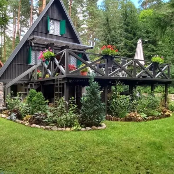 Domek letniskowy nad jeziorem, Mazury, hotell sihtkohas Teerau