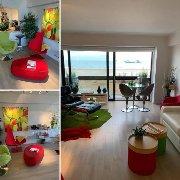 Superbe appartement digue vue mer, hôtel à Knokke-Heist