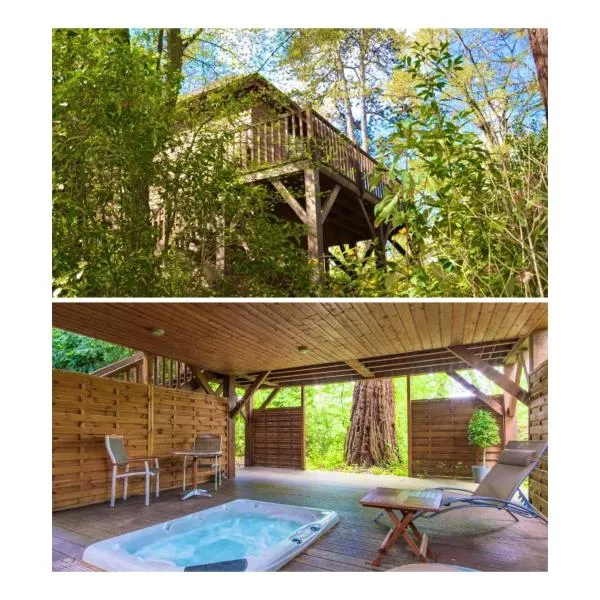 Cabane avec Jacuzzi privatif du Manoir du Parc - Adults only, hotel in Amboise