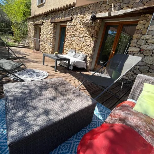 Studio Bas de villa avec grande terrasse, hotel v destinaci Piedigriggio