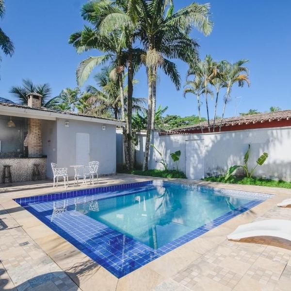 Linda Casa com piscina no Guarujá para 16 pessoas