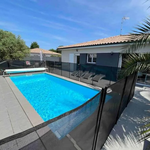 Viesnīca Climatisation, Piscine chauffée, Pétanque, Calme sur le Bassin d'Arcachon pilsētā Leteša