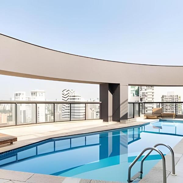 Flat Hotel Moema com piscina e sofá cama(Apto 508)