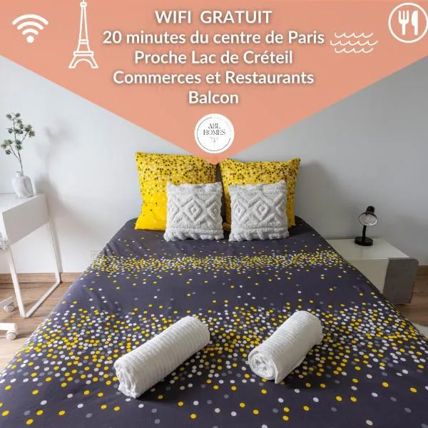 Le VAL HOME - 20min de PARIS et ORLY - Balcon - WIFI - Espace de travail, hotel a Valenton