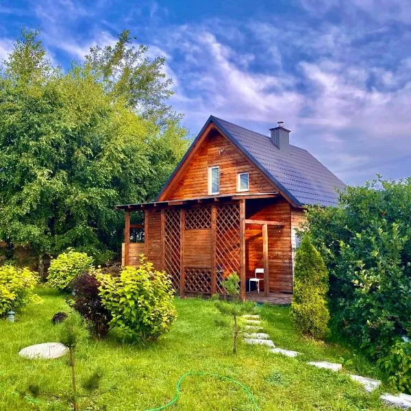 Agroturystyka noclegi u Moniki domek drewniany, hotel in Oboźna Droga Masłów