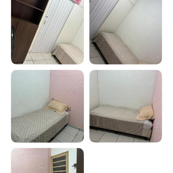 Quarto rosa em frente moradia unicamp