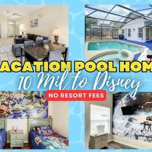 Pool Spa Oasis! 4-bedroom Hideaway W Theme Rooms, hotel Orlandóban