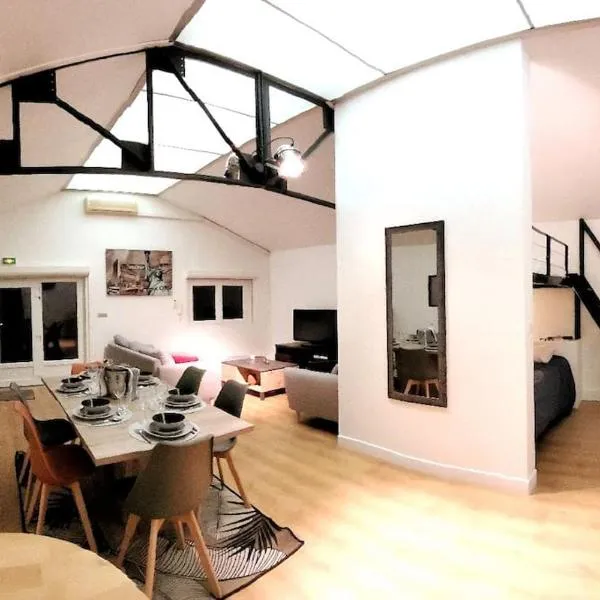 Loft proche CDG 6 pers, Parc Expo avec parking – hotel w mieście Villeparisis