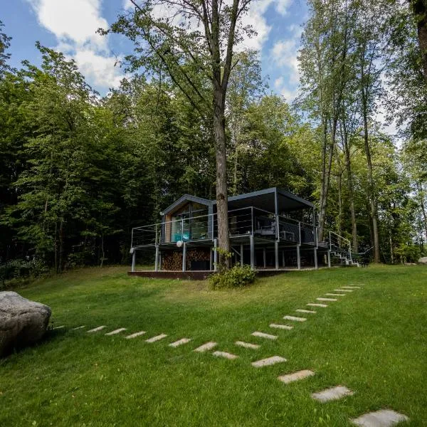 Wyspa Ciernie - Dom nad jeziorem z sauną i jacuzzi, hotel in Ciernie