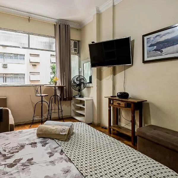 Kitnet com vista para o Cristo na melhor localização de Copa