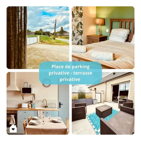 H9 Petite maison de campagne, hôtel à Domalain