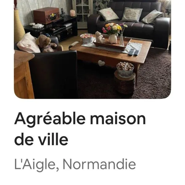 Agréable maison de ville, hotel v destinaci LʼAigle