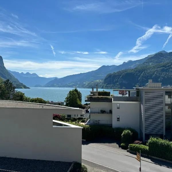 Seestern Walensee Apartments Amdenerstrasse Weesen, hotel v destinaci Weesen