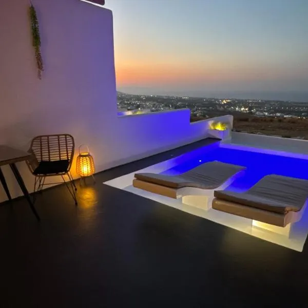Salida Del Sol Santorini, hotel Éxo Goniában