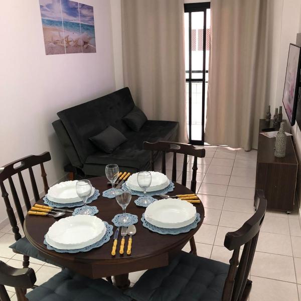 Apartamento, pé na areia Ocian Praia Grande, SP