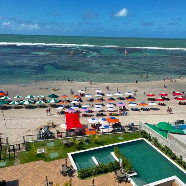 Flat de luxo beira-mar em Porto de Galinhas