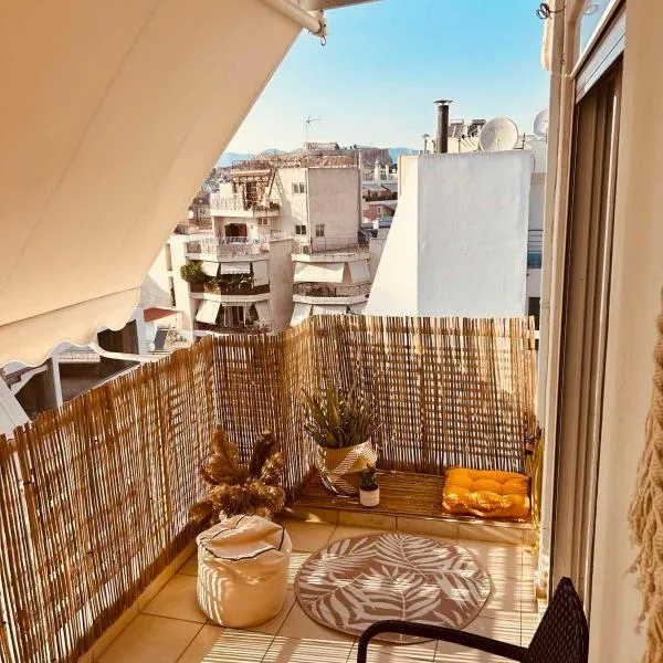 Central & Comfortable, with Acropolis view, viešbutis Atėnuose