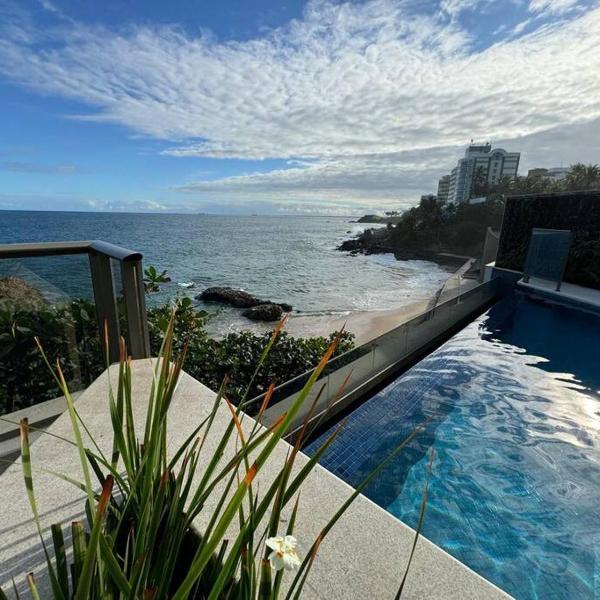 Apartamento alto padrão Salvador BC1309 Pé na Areia Vista Mar Barra Ondina - Foto 4