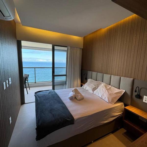Apartamento alto padrão Salvador BC1309 Pé na Areia Vista Mar Barra Ondina - Foto 2