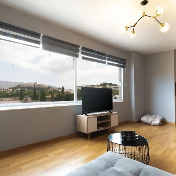 Stunning Acropolis view modern design house 2BD, viešbutis Atėnuose
