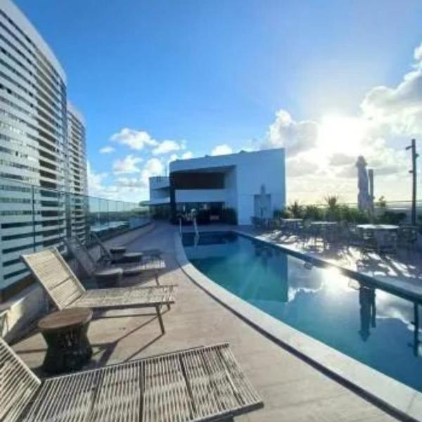 Novíssimo Flat Parque do Cais- Família - Foto 4