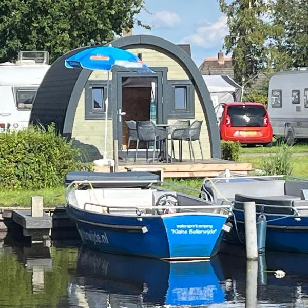 Camping Kleine Belterwijde, Pod, Tiny House aan het water, hotel v destinaci Belt-Schutsloot