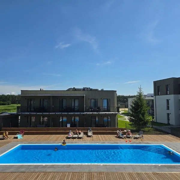 Takas I Jura Apartment with Pool, hotel a Kunigiškiai