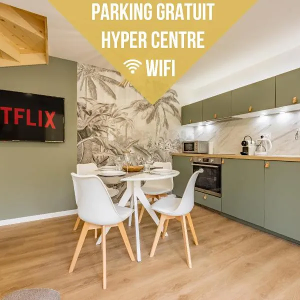 Le Green Duplex - Clim - Parking - Netflix - Nestor & Margot, hotel v destinaci Auterive