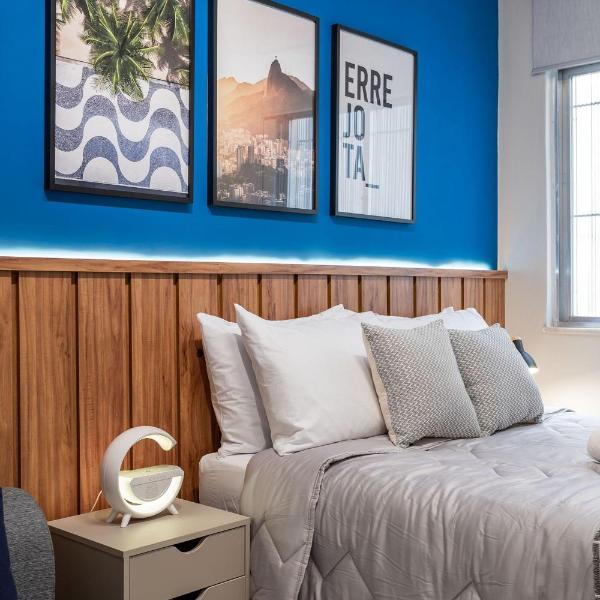 Studio em COPACABANA ideal para Casal com Home Office a 400m PRAIA e 600m Metro - Ar Condicionado e Wi-Fi 100 mbps - Foto 3