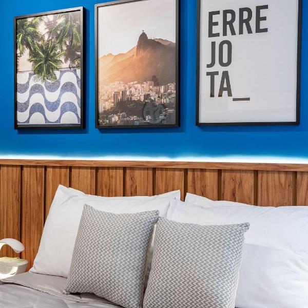 Studio em COPACABANA ideal para Casal com Home Office a 400m PRAIA e 600m Metro - Ar Condicionado e Wi-Fi 100 mbps - Foto 5