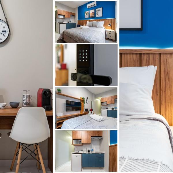 Studio em COPACABANA ideal para Casal com Home Office a 400m PRAIA e 600m Metro - Ar Condicionado e Wi-Fi 100 mbps