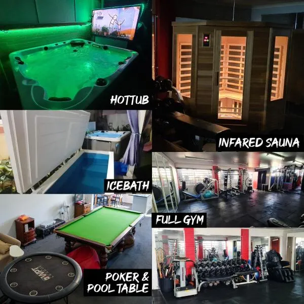 Hot Tub, Ice Bath, Gym, Sauna, Pool Table Coorparoo Haven, hotel v destinaci Brisbane