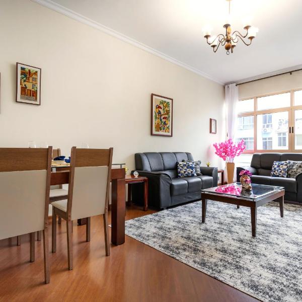 8min da praia, estacionamento amplo grátis, recepção 24h, cozinha completa, 5min do metrô e espaço home office com wi-fi rápido - Copa901 - Foto 2