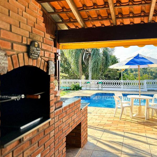 Chácara com piscina, churrasqueira, WiFi e quadra - Foto 2
