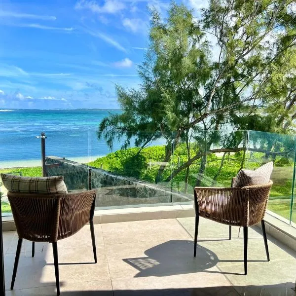 Apartment Beachfront Ocean Terraces Residence, Poste Lafayette-Apt-A4, hotel v destinaci Rivière du Rempart