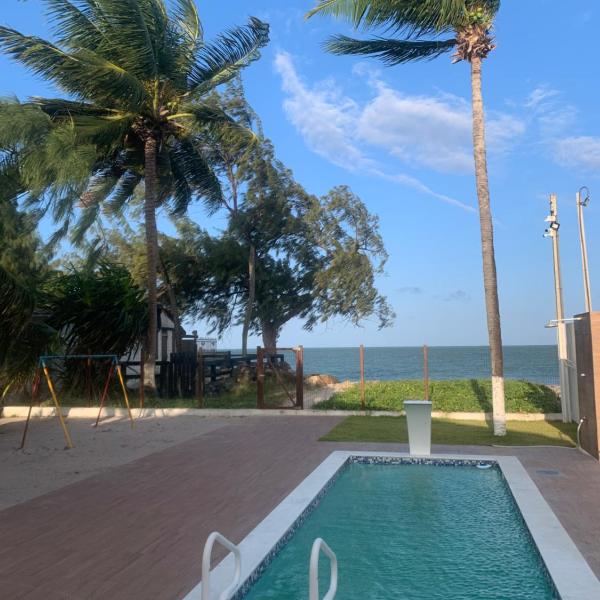 Casa à beira mar com piscina em Itamaracá