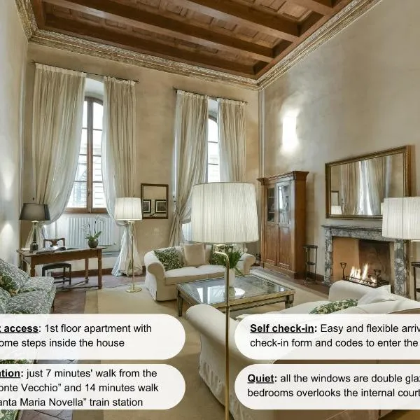 Raffaello apartment with fireplace in Oltrarno, hotel in Florence